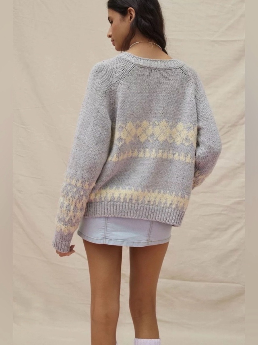 UO Bambi Relaxed Cardigan Size Large - Picture 4 of 8